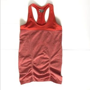 Athleta fast track tank orange raunched sz XS EUC